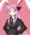  animal_ears bad_id bunny_ears hiiragi_kagami lucky_star purple_hair rabbit_ears reisen_udongein_inaba touhou twintails 