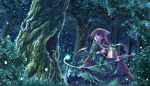  fireflies forest heterochromia long_hair nature rozen_maiden sasa_ichi scenery ssss suiseiseki watering_can 