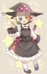  animal_ears blue_eyes cat_ears cat_tail hat heterochromia kito open_mouth original smile tail witch_hat yellow_eyes 