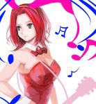  blue_eyes bunny_ears bunnysuit code_geass kallen_stadtfeld musical_note notes rabbit_ears red_hair redhead short_hair smile 