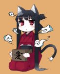  bad_id black_hair japanese_clothes lesskiss long_hair lowres original red_eyes sitting tail 