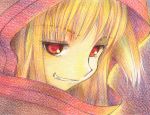  colored_pencil_(medium) fang gofu holo hood red_eyes spice_and_wolf traditional_media 