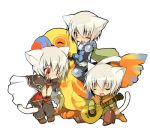  acoustic_guitar animal_ears bard bard_(ragnarok_online) bird birds cat_ears cat_tail chibi chocobo fang guitar instrument kamiyoshi knight knight_(ragnarok_online) lowres male multiple_boys natoto-kun original peco_peco ragnarok_online riding short_hair silver_hair tail thoto white_hair wizard wizard_(ragnarok_online) 