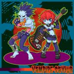  capcom dual_persona genderswap guitar instrument lord_raptor lowres midnight_bliss thighhighs vampire_(game) zabel zabel_zarock 