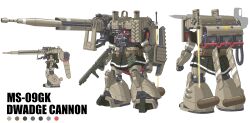  absurdres character_name color_guide commentary_request dwadge gun gundam gundam_unicorn heat_saber highres holding holding_weapon mecha mecha_focus mobile_suit neo_zeon no_humans one-eyed original pink_eyes redesign reference_sheet robot science_fiction shoulder_cannon transparent_background weapon zenkaku_138 