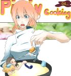  blue_eyes cook cooking cup egg girl_in_a_cup in_container in_cup long_hair minigirl original pink_hair pixiv sake takagi_(tansuke) tansuke 