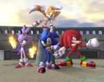 3d blaze_the_cat knuckles_the_echidna miles_prower sega sonic sonic_(series) sonic_the_hedgehog tails