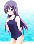 chany hayate_no_gotoku! one-piece_swimsuit purple_eyes purple_hair saginomiya_isumi school_swimsuit swimsuit violet_eyes 