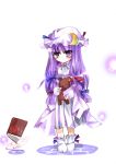  hat patchouli_knowledge purple_eyes purple_hair stuffed_animal stuffed_toy touhou violet_eyes 