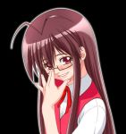  gambler_club glasses lowres mahou_sensei_negima mahou_sensei_negima! saotome_haruna school_uniform 