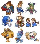  anita big_foot blue_eyes blue_hair brown_eyes brown_hair capcom chibi demitri_maximoff donovan donovan_baine everyone felicia fur green_eyes green_hair head_wings lilith_aensland morrigan_aensland name_characters pantyhose phobos_(vampire) red_eyes sasquatch sasquatch_(vampire) sword tail twintails vampire_(game) weapon wings zabel_zarock 