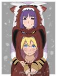  blonde_hair blue_eyes blue_hair boruto:_naruto_next_generations kakei_sumire mile_borusumi naruto naruto_(series) purple_hair uzumaki_boruto violet_eyes whisker_markings whiskers 