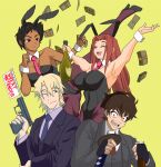  abigail_jones alcohol animal_ears business_suit champagne cynthia_moore edamura_makoto formal great_pretender gun handgun katana laurent_thierry money pistol playboy_bunny rabbit_ears sawano_kiyoshi suit sword weapon 