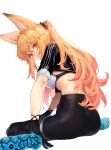 1girl absurdres animal_ears artist_request blonde_hair dungeon_and_fighter fox_ears highres kaiser_(myeonggihusband) original red_eyes source_request 