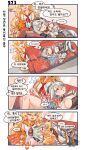  ... 2girls aningay blonde_hair blush closed_eyes couch curly_hair eyebrows_visible_through_hair flying_sweatdrops girls_frontline green_eyes heart high_heels highres korean_text lap_pillow long_hair ltlx_7000_(girls_frontline) lying lying_on_lap multiple_girls necktie on_side open_mouth red_eyes s.a.t.8_(girls_frontline) smile sweat tied_hair twintails 
