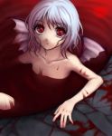  bath_of_blood blood blue_hair lowres nude red_eyes remilia_scarlet solo touhou wings yu_(lovepayon) 