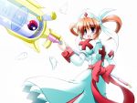  alternate_weapon aoi_wakusei cosplay mahou_shoujo_lyrical_nanoha nurse raising_heart solo takamachi_nanoha twintails weapon 