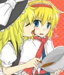  alice_margatroid blush chocolate kirisame_marisa licking multiple_girls touhou yoglasses yuri 