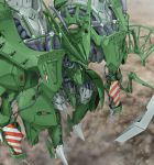  fss highres jagd_mirage jagd_mirage_green_left mecha mortar_headd tomo_(machinemess) 