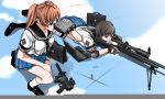  2girls gloves gun original school_uniform sniper 