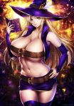  beltbra breasts commission kouson33 large_breasts navel revealing_clothes witch 