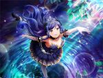  dress kochou_shizuha long_hair purple_hair shoujo_kageki_revue_starlight strapless_dress violet_eyes 