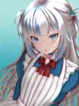  eyes gawr_gura grey_hair hololive hololive_english long_hair maid shark virtual_youtuber 