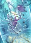  claws clouds commentary day full_body gen_7_pokemon golisopod highres incoming_attack looking_at_viewer no_humans outdoors pokemon pokemon_(creature) shiny sky solo star-shaped_pupils star_(symbol) supearibu symbol-shaped_pupils water water_drop 