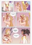  1other 2girls absurdres adora_(she-ra) animal_ears baby black_hair blonde_hair blue_sclera cat_ears cat_tail catra circlet diaper highres holding kiss long_hair multiple_girls oliviajtaylor20 parent_and_child she-ra_and_the_princesses_of_power tail wife_and_wife yuri 
