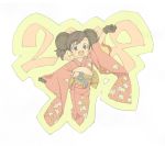  animal_ears bad_id gloves hakuto_(artist) happy hiro_(dismaless) japanese_clothes kimono mouse_ears new_year 
