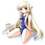  chii chobits long_hair one-piece_swimsuit school_swimsuit swimsuit 