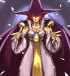  1girl capcom cape cleavage hat kimuchi red_earth red_eyes red_hair redhead short_hair sketch solo tabasa tessa warzard witch wizard 