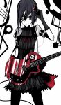  bass bass_guitar eyepatch hair_ornament instrument koto_(kotocotton) mahou_sensei_negima mahou_sensei_negima! miyazaki_nodoka pantyhose skull 
