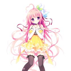  >:) 1girl ahoge back_bow bare_shoulders black_bow black_choker blush bow breasts buttons choker closed_mouth collarbone dress feet_out_of_frame game_asset green_ribbon hair_ribbon haru_haru_(koikoko) heart heart_ahoge highres juliet_sleeves koi_suru_kokoro_to_mahou_no_kotoba large_breasts large_variant_set leg_ribbon long_hair long_sleeves looking_at_viewer non-web_source own_hands_clasped own_hands_together pink_hair puffy_sleeves red_bow red_vest ribbon self-datamine shiromochi_sakura short_dress simple_background single_hair_intake solo standing star_(symbol) thigh-highs transparent_background v-shaped_eyebrows variant_set vest violet_eyes white_dress white_thighhighs zettai_ryouiki 