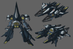  aeug alternate_form arm_cannon back beam_cannon cable claws colored_lineart comparison english_commentary grey_background gundam gundam_msv kadej mecha mecha_focus methuss methuss_kai mobile_suit multiple_persona multiple_views no_humans original robot science_fiction spacecraft starfighter thrusters weapon zeta_gundam 