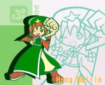  character_name hong_meiling parody puyopuyo red_hair redhead solo style_parody touhou y&amp;k zoom_layer 