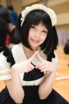  apron asian cosplay kaieda_kae maid maid_uniform photo tagme_character tagme_series twintails 