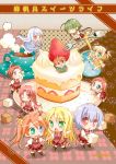  asakura_kazumi cake chibi coffee food heterochromia izumi_ako kufei mahou_sensei_negima mahou_sensei_negima! minigirl mizutama mizutama_(artist) murakami_natsumi naba_chizuru nagase_kaede negi_springfield pastry yukihiro_ayaka 