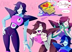  1boy 2016 2d absurdres android artist_name bent_over black_hair bluyumu boots colored_tongue commentary contrapposto digital_media english_commentary english_text flower gloves hair_over_one_eye hand_on_own_hip heart highres humanoid humanoid_robot looking_at_viewer male male_focus male_only mettaton mettaton_(box) mettaton_ex multiple_expressions multiple_forms multiple_views non-humanoid_robot pauldrons pink_boots pink_eyes pink_tongue red_background red_flower robot robot_boy rose short_hair signature simple_background solo speech_bubble tape text tongue undertale utdr_(toby_fox) wheel white_gloves 