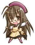  apron beret chibi glasses hat kasuga_yukihito mahou_sensei_negima mahou_sensei_negima! saotome_haruna 