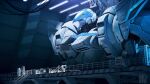  blue_theme bridge commentary dated dofresh english_commentary evenprime highres mecha no_humans robot science_fiction signature 