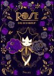  black_background character_name closed_eyes commentary_request creature crossed_legs ekm facing_viewer flower french_text full_body gen_3_pokemon highres no_humans number pokedex_number pokemon pokemon_(creature) rose roselia simple_background solo standing 