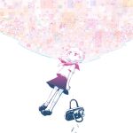  avogado6 bag cellphone colorful floating glitch original phone sailor_collar school_bag school_uniform serafuku shoes short_hair skirt smartphone socks 