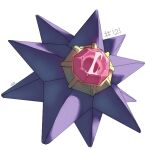  commentary creature english_commentary full_body gen_1_pokemon no_humans number pinkgermy pokedex_number pokemon pokemon_(creature) solo starmie transparent_background 