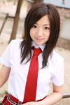   blouse cosplay otomo_sayuri photo plaid pleated_skirt school_uniform necktie  