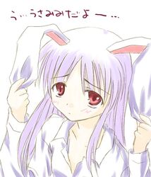  bunny_ears long_hair purple_hair rabbit_ears red_eyes reisen_udongein_inaba touhou 