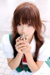  cosplay jewelry kipi-san maid maid_uniform necklace photo ring waist_apron waitress 