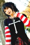  asian black_lagoon cosplay female girl omi_gibson photo plaid pleated_skirt sawyer_the_cleaner striped women 