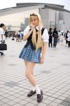  blonde_hair cosplay hairband photo sailor_uniform school_uniform 