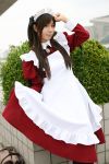  aoki apron cosplay fate/stay_night maid maid_uniform photo tohsaka_rin twintails 